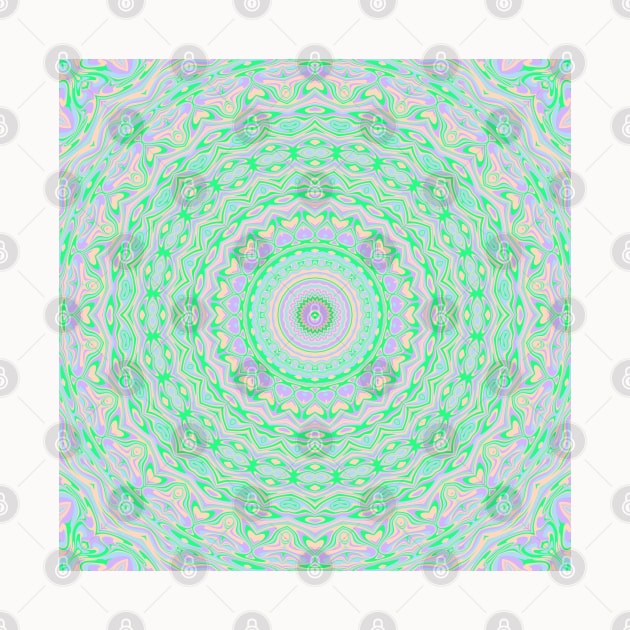 Groovy Trippy Hippie Mandala by Kaleiope_Studio