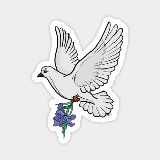 White Dove of Peace Magnet