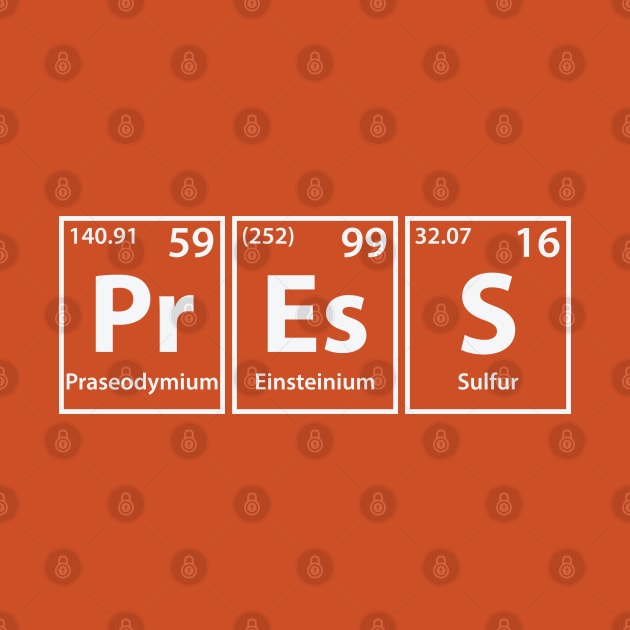 Press (Pr-Es-S) Periodic Elements Spelling by cerebrands