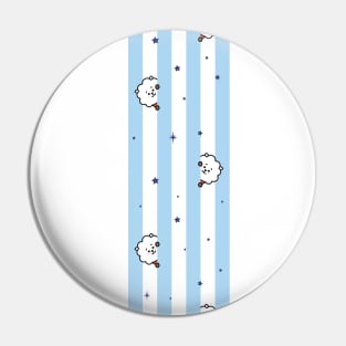 BT21 RJ Striped Pajamas Pattern Pin