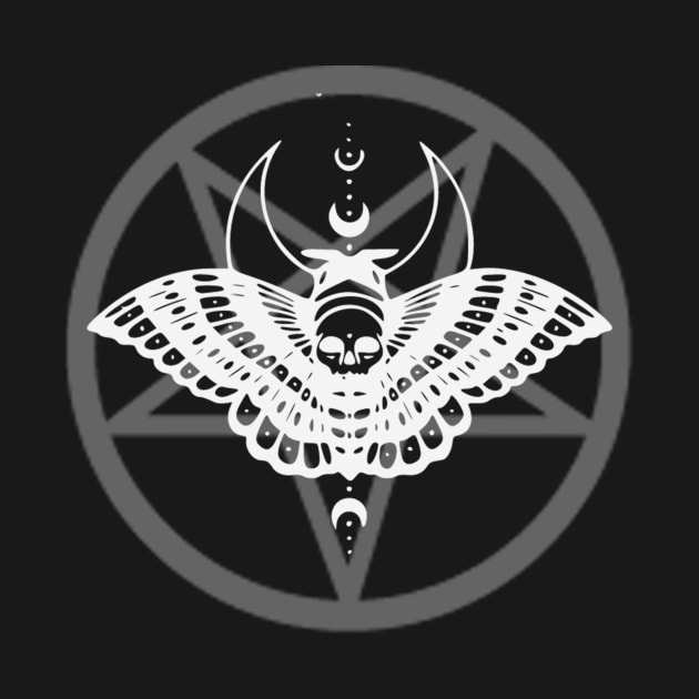 Pentagram Moth by CAFFEINE CULT