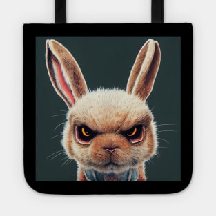 Angry rabbit Tote
