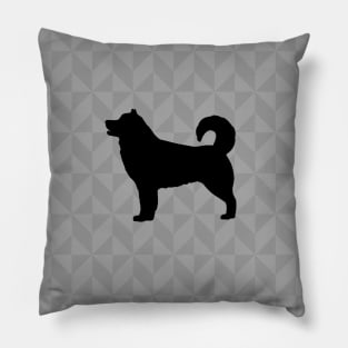 Alaskan Malamute Dog Lover Gift - Scandi Geometric Silhouette Pillow