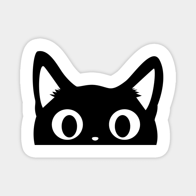 Chat noir Magnet by Nanaloo