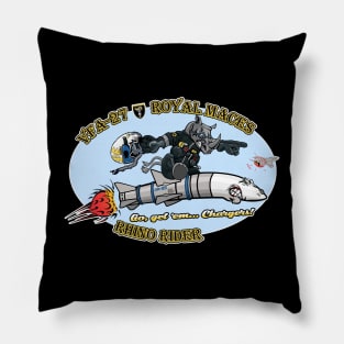 Royal Maces Rhino Nose Art Pillow