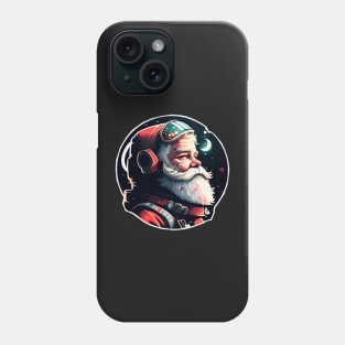 Astronaut Santa Sticker Phone Case