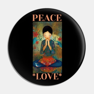 Peace and Love Pin