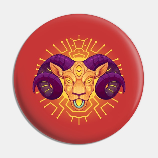 Electric Sheep Pin by Psychonautic