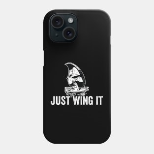 Just wing it - funny wing foil Phone Case