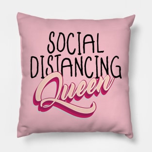 Social Distancing Queen, Covid19 , Coronavirus T-shirt, Girl T-shirt Pillow