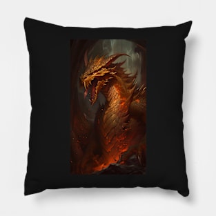 Fire Dragon Pillow