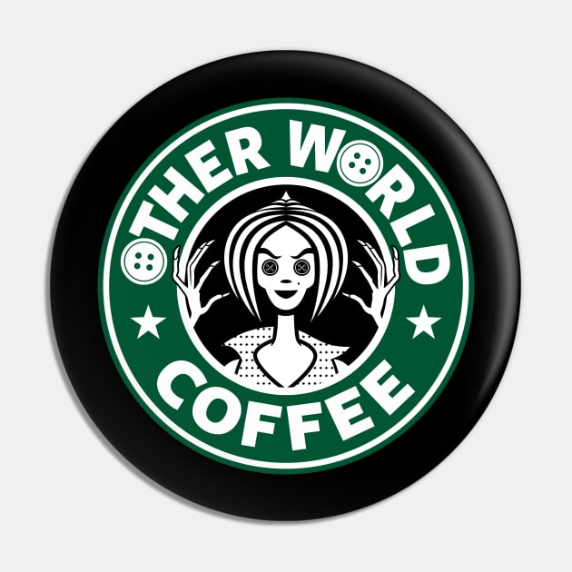 Otherworld Coffee Cute Spooky Horror Coffee Pin by BoggsNicolas