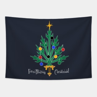 Form Blazing Christmas Tapestry