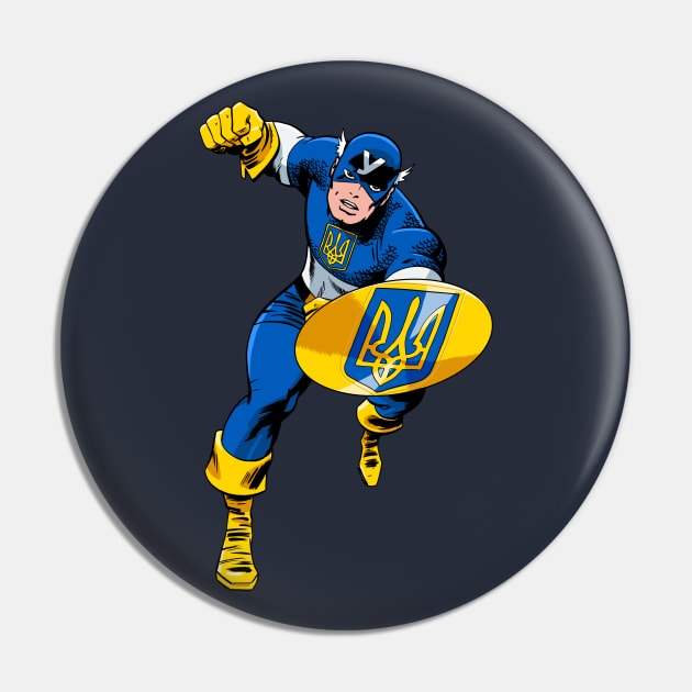 Captain Ukraine Pin by ThirteenthFloor