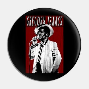 Vintage Retro Gregory Isaacs Pin