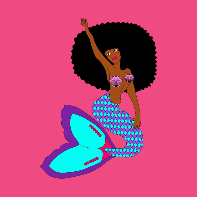 Afro Mermaid by ABBDesigns