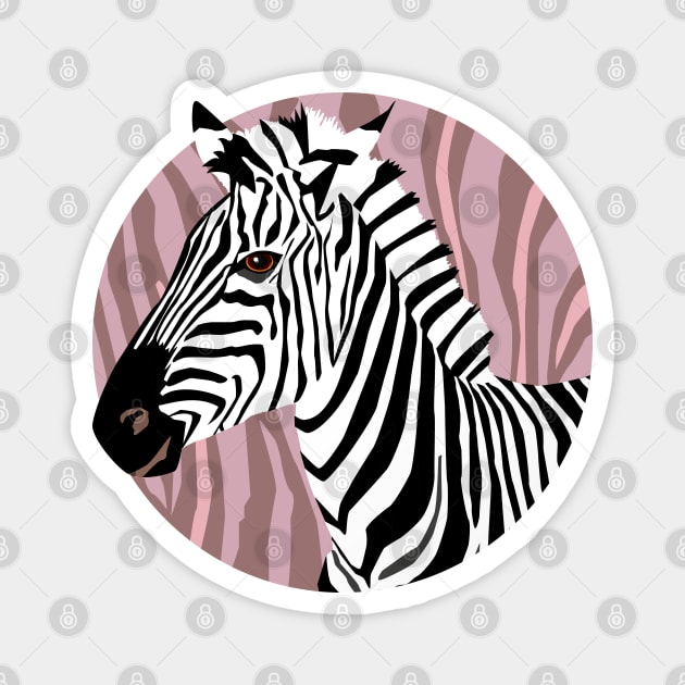 Zebra style Magnet by CalliLetters