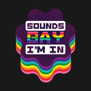 Sounds gay wavy star [blocky] T-Shirt