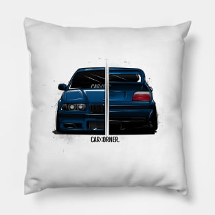 EDM - E36 M White BG - CarCorner Pillow