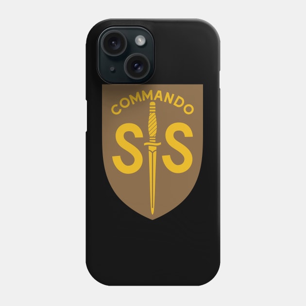 WW2 British Army No2 Commando SAS Badge Phone Case by GRIM GENT