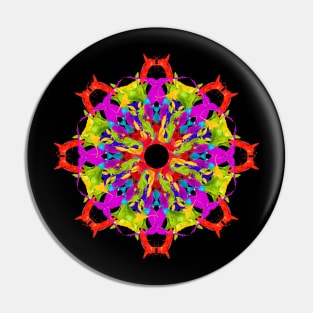 colour splash mandala Pin