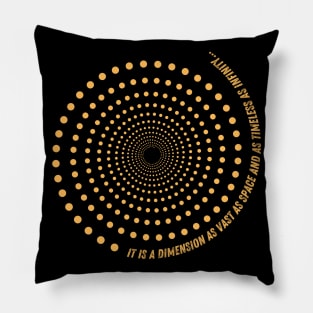 Twilight Zone Science-Fiction Hommage Pillow