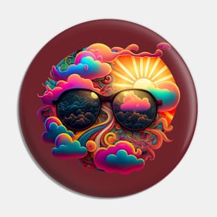 Catching Rays - Summertime Series Pin