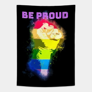 Be Proud Pride Design Tapestry