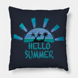 Cute retro last day of school schools out for summer teacher Pillow