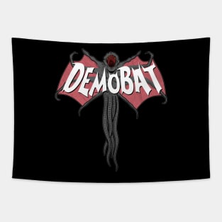 Scary Alien Monster 80's Superhero Logo Parody Tapestry