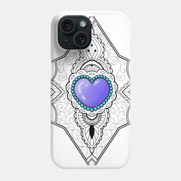 Heart of Lace Phone Case by Chrissemac