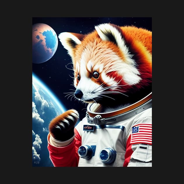 Red Panda Astronaut by Pickledjo