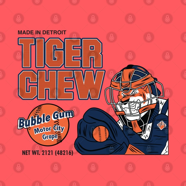 Tiger Chew Bubblegum by DeepDiveThreads