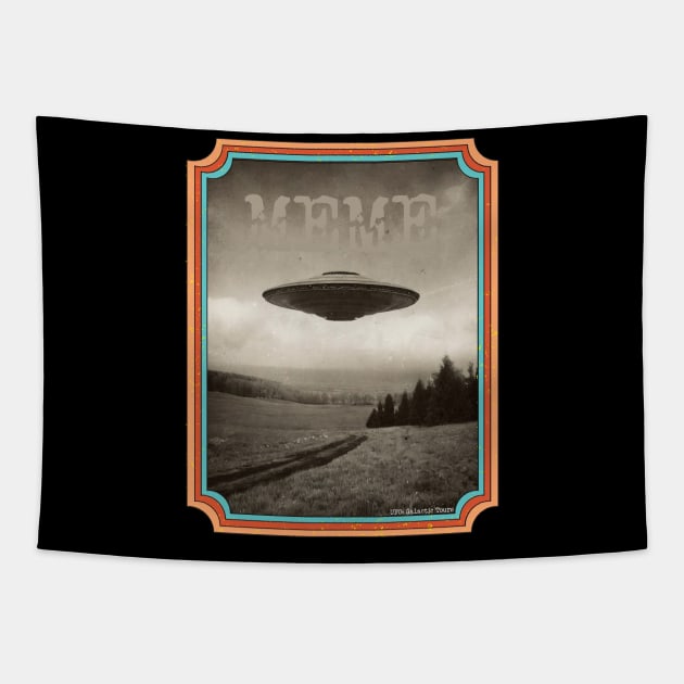 UFO: Galactic Tours Tapestry by FehuMarcinArt