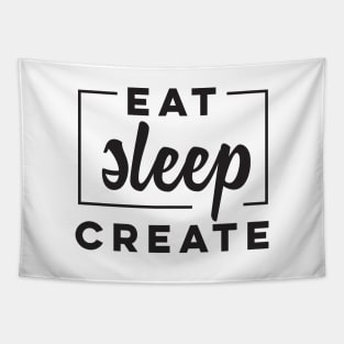 Eat Sleep Create' Amazing Artist Teacher Shirt Tapestry