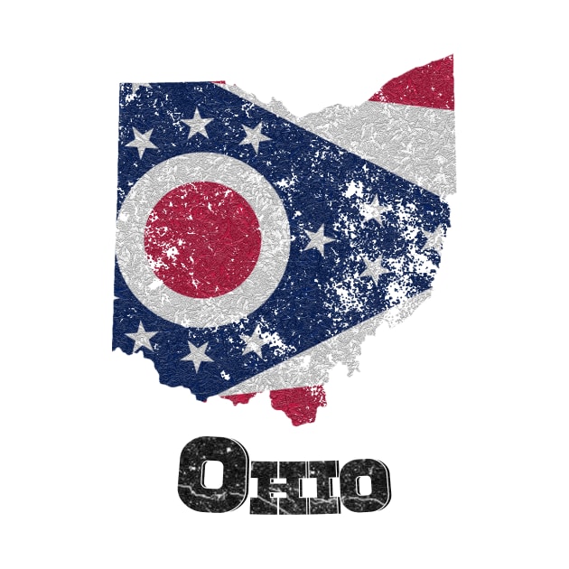 Vintage Ohio State Flag by ElevenGraphics