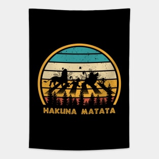 Hakuna Matata Vintage Road Tapestry