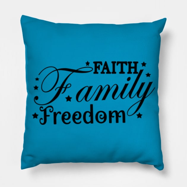 Family Freedom Pillow by Shop Ovov