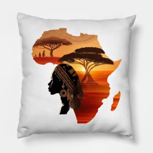 aboriginal african savannah Pillow