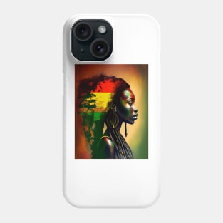 Modern pop art style woman portrait Phone Case