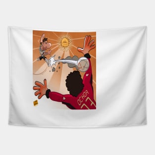 Messi vs Ochoa Tapestry