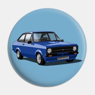 Ford Escort Mk 2 in royal blue Pin