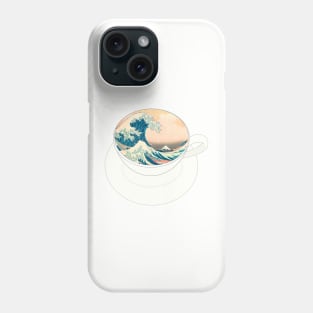 Wave in my cup Phone Case