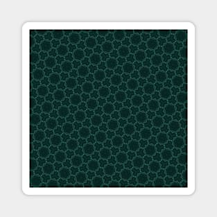 Green Honeycombs Magnet