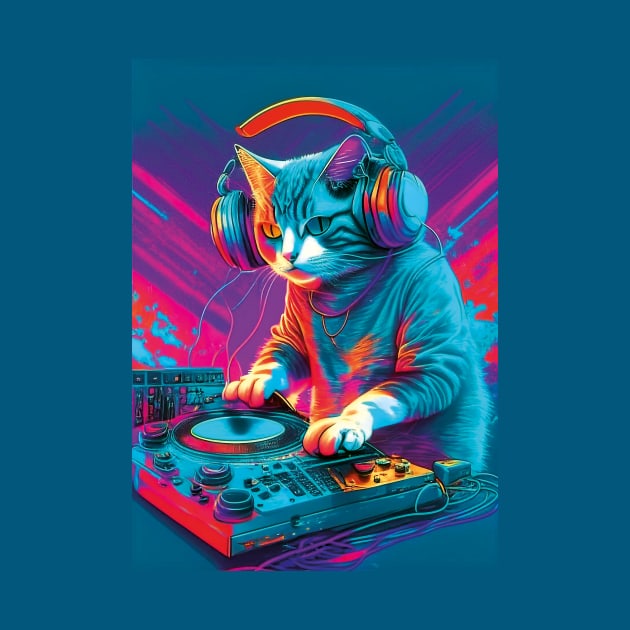 DJ Cat party by HarlinDesign