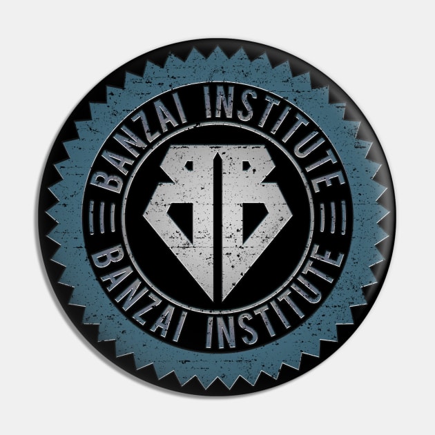 Banzai Institute [Teal/Worn] Pin by Roufxis