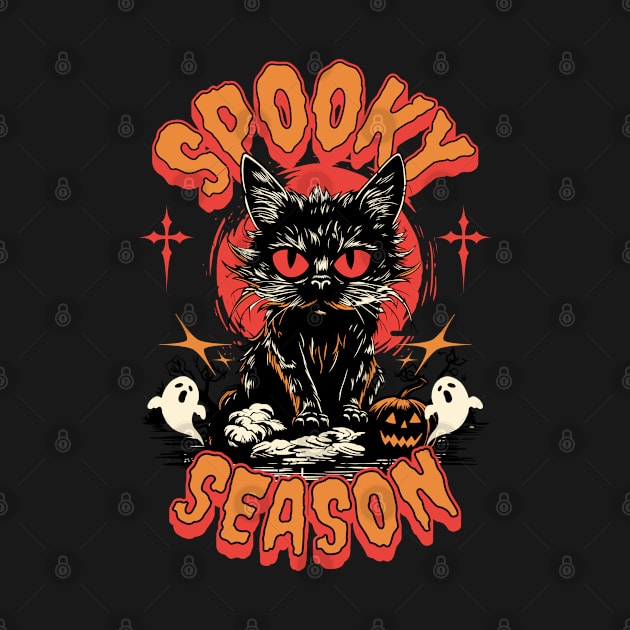 Funny Cat Halloween Spooky Season Costume by LCQueen