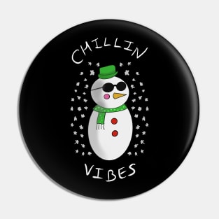 Snow man Pin