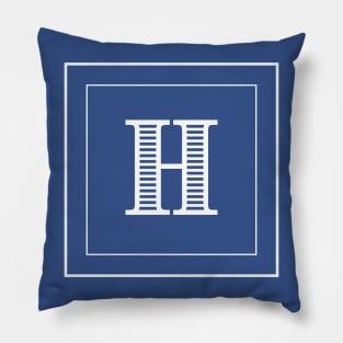 H Monogram Pillow