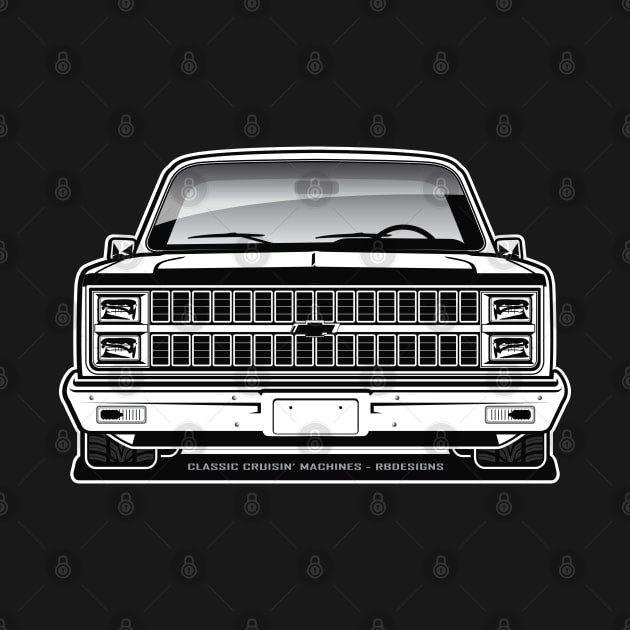 1981-82 Squarebody Chevrolet C10 Blazer Suburban BW by RBDesigns